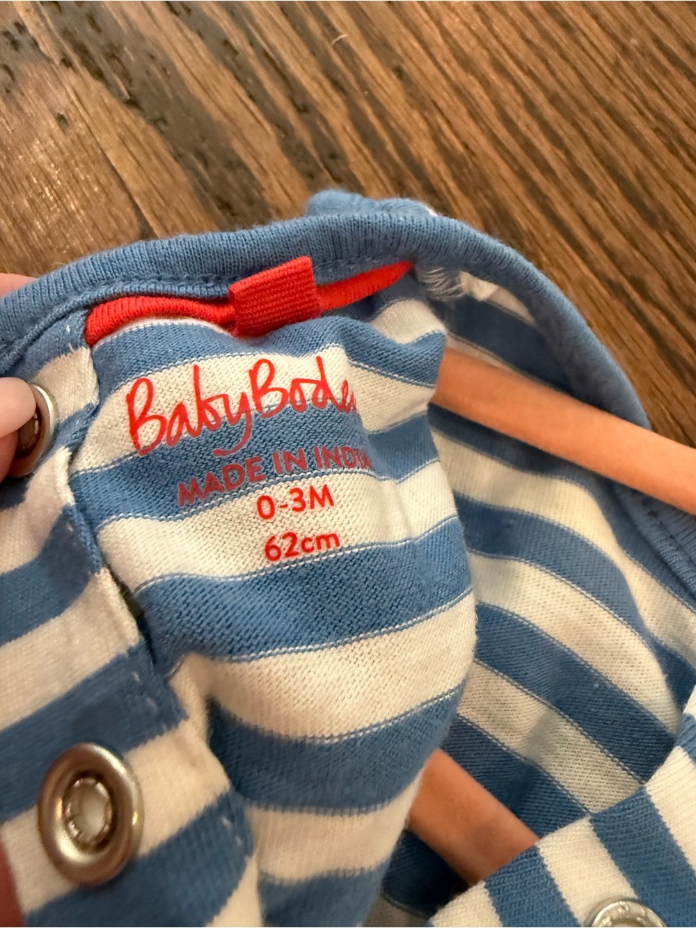 Baby Boden Pink & Blue Ice Cream Print Dress with Striped Bloomers - Picture 5 of 5
